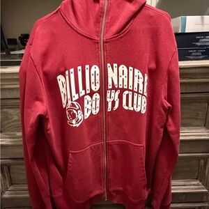 Billionaire Boys Club Crimson Zip-Up Hoodie